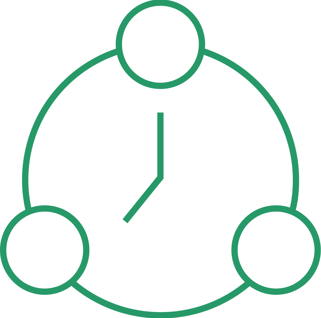 Icone Data Coordination Temps Reel